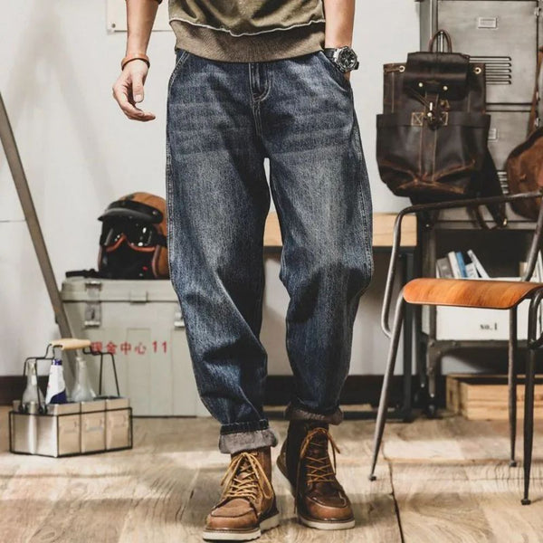 American Khaki Washed Loose Straight Jeans