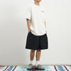 Summer Japanese-style cotton loose round neck short-sleeved men's T-shirt