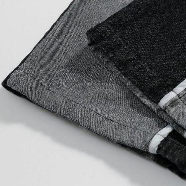 Men's Loose Panel Color Jeans
