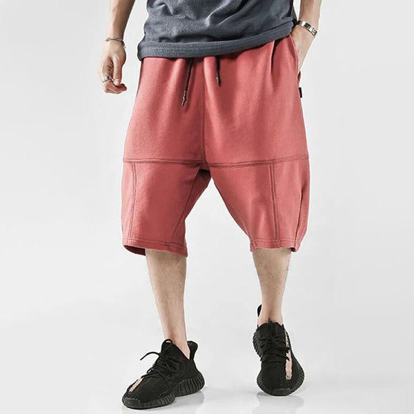 Men's summer street sports design trendy all-match harem shorts