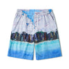Men's Summer Street Casual Loose Printed Short Sleeve Shirt Shorts Two-piece Set
