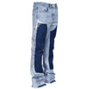 Men's Vintage Patchwork Multi-Pocket Jeans