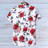 Summer Hawaiian 3D printed floral shirt