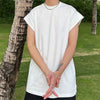 Men's Vest Pure Cotton Sleeveless Solid Color Round Neck Sports Vest