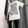Men's Vintage Chicano Goth Print Hip Hop T-Shirt