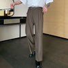 Men's Hong Kong Style Versatile Straight Leg Suit Pants