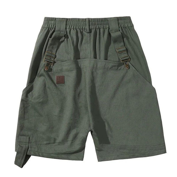 Multi-pocket Harajuku Hip-Hop Solid Color Cargo Casual Shorts