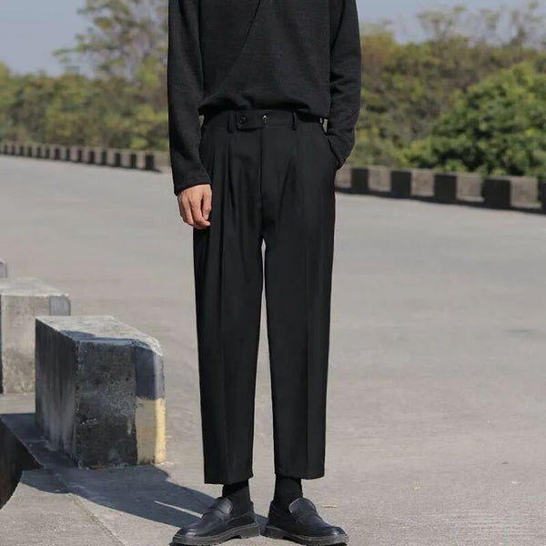 Men's casual suit straight leg pants