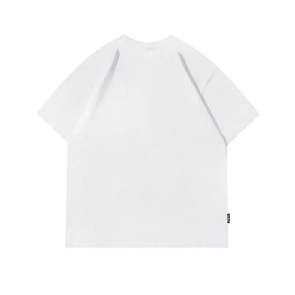 Street Retro Hip Hop Casual Men's Cotton Short Sleeve T-Shirt