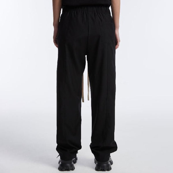 Plus Size Anti-Wrinkle Drawstring Straight Men's Suit Pants