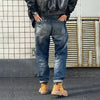 Men's Retro Hip Hop Straight Loose Jeans