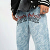 Men's Street Hip Hop Print Jeans