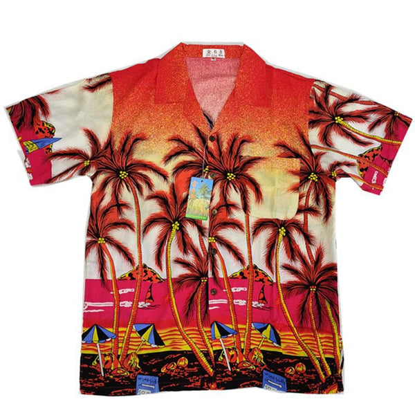 Hawaiian Men's Loose Printed Short Sleeve Shirt