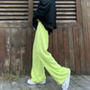 High Street Men's Loose Drape Solid Color Casual Sports Pants