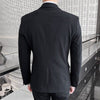 Business suit men's handsome slim fitting double-breasted professional suit