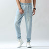 Men's Casual Solid Color Multi Pocket Jeans