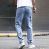 Men's Star Print Street Loose Jeans