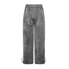 Plus Size Velvet Drawstring Solid Color Men's Casual Pants