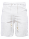 Cotton-Blend Plain Casual Pants