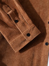 Corduroy Solid Button Up Casual Shirts